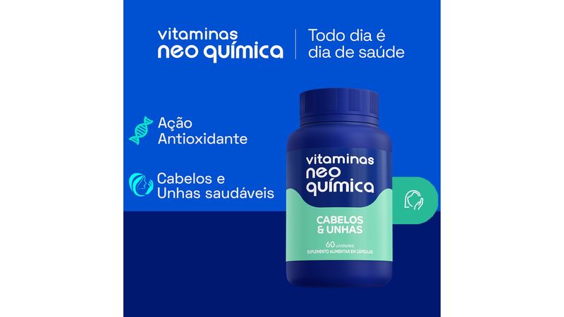 vitamina neo química cabelo e unha