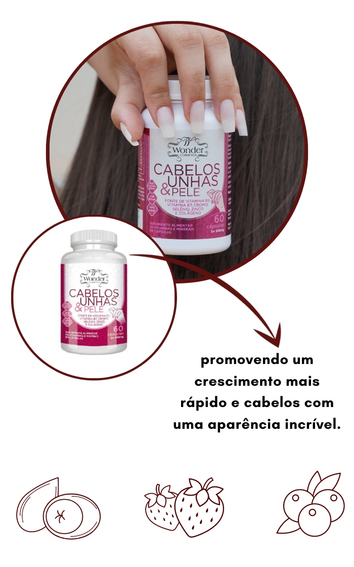 vitaminas para cabelo e unha