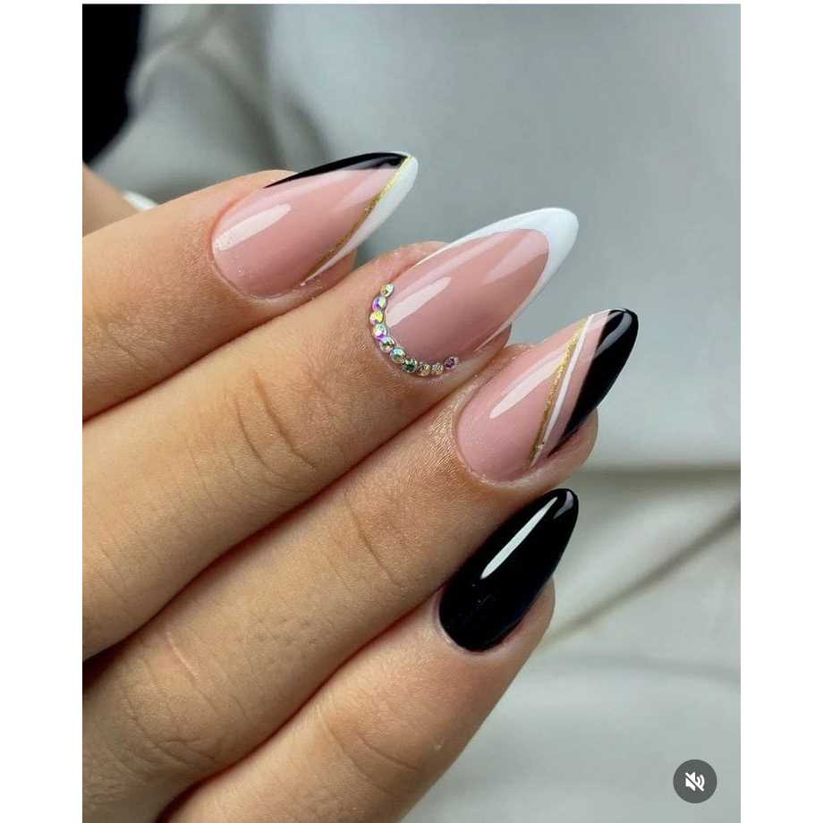 ideias unhas pretas luxuosas filha unica