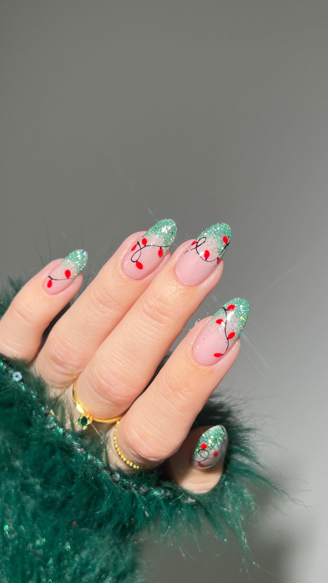 unhas natalinas