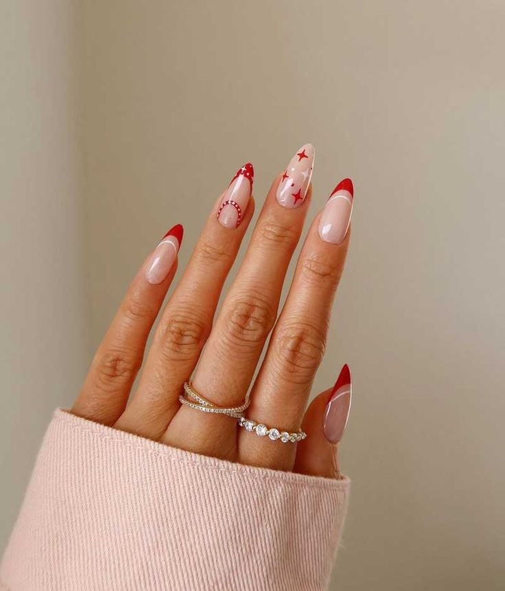 unhas decoradas fim de ano