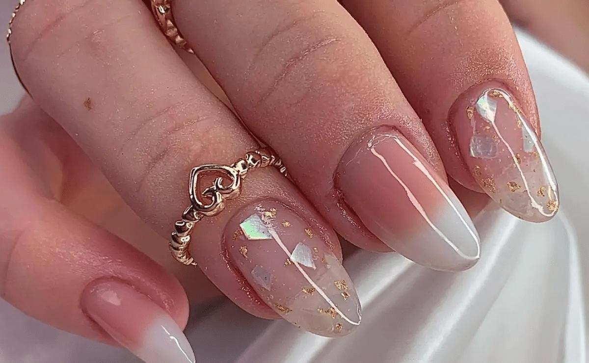 decoração unhas delicadas em gel