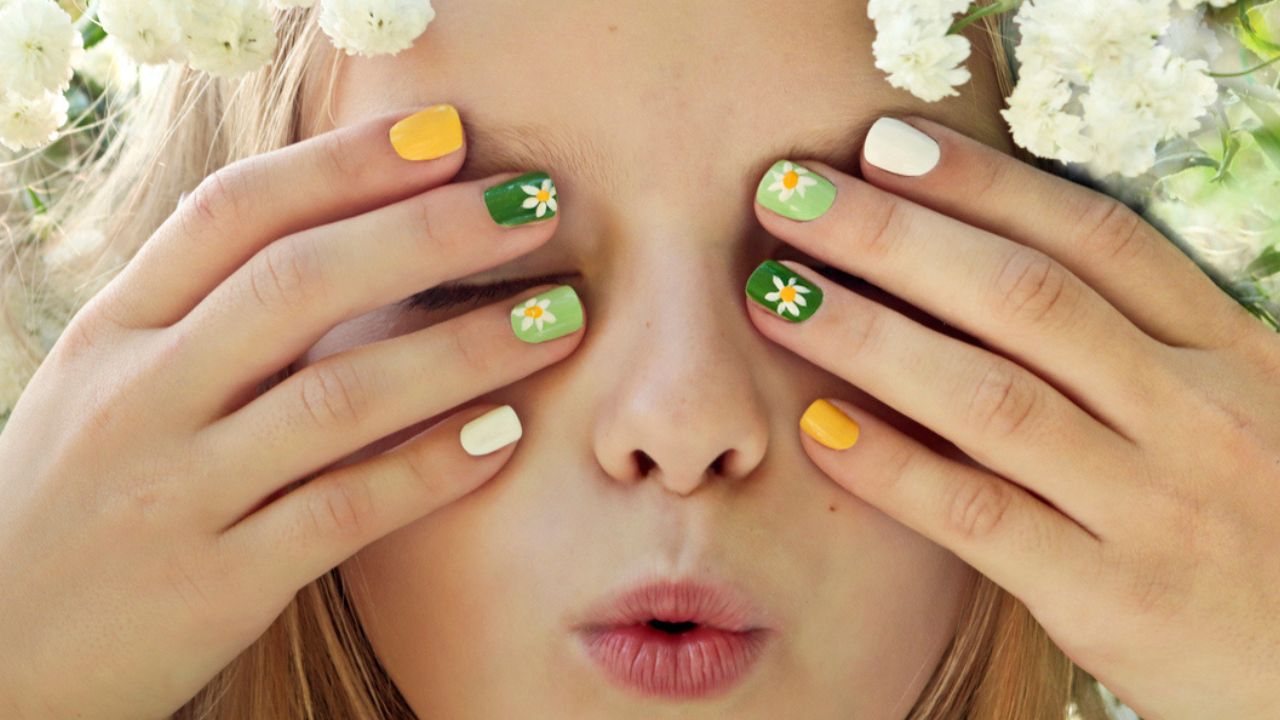 ideias de unhas fofas para crianças