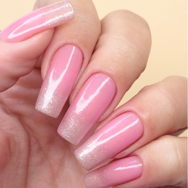tendências unhas gel 2026 glitter