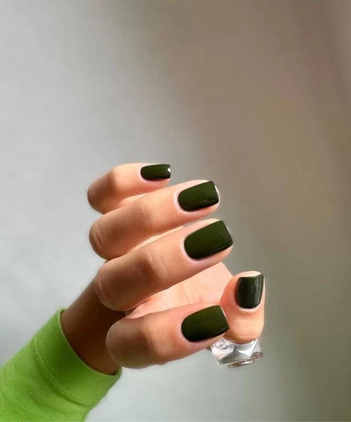 nail art gel unha quadrada