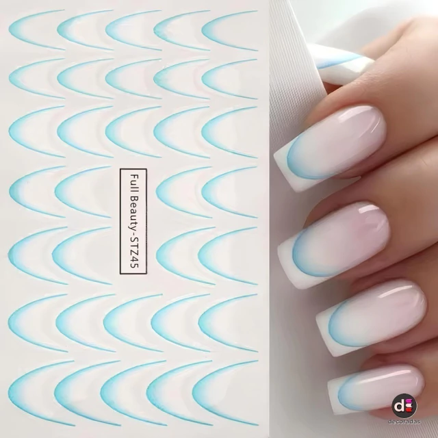 unhas de gel com francesinha