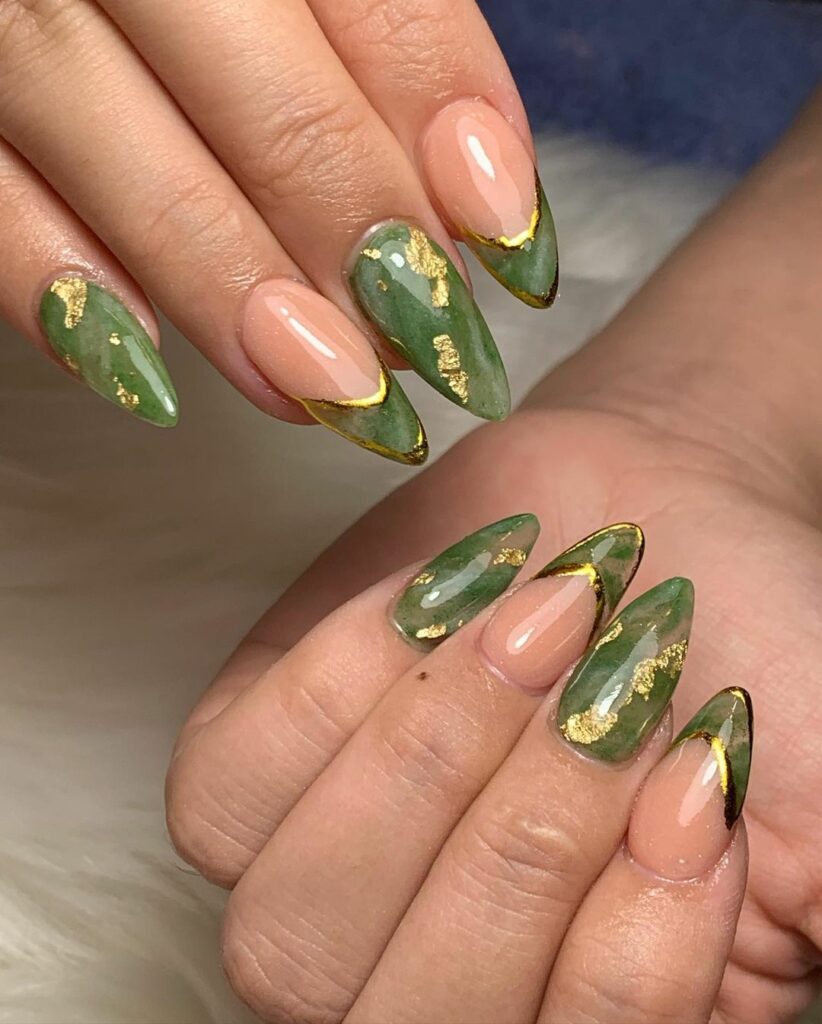 inspiração unhas almond