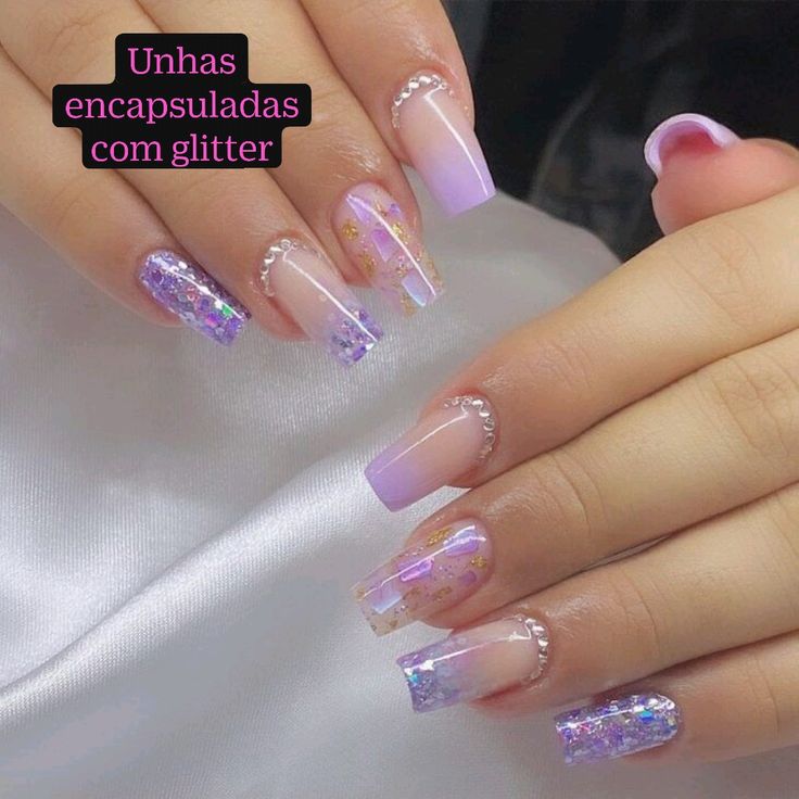unha de gel decorada