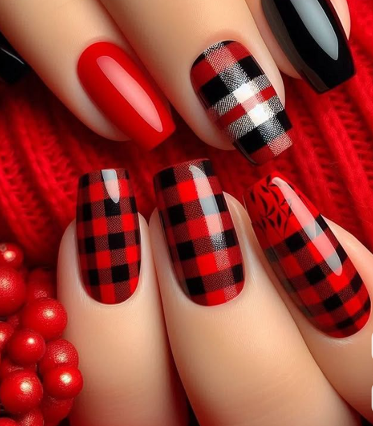 unhas decoradas pinterest francesinha