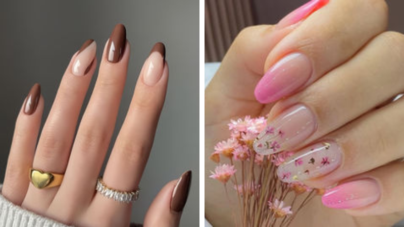 unha decorada cores claras