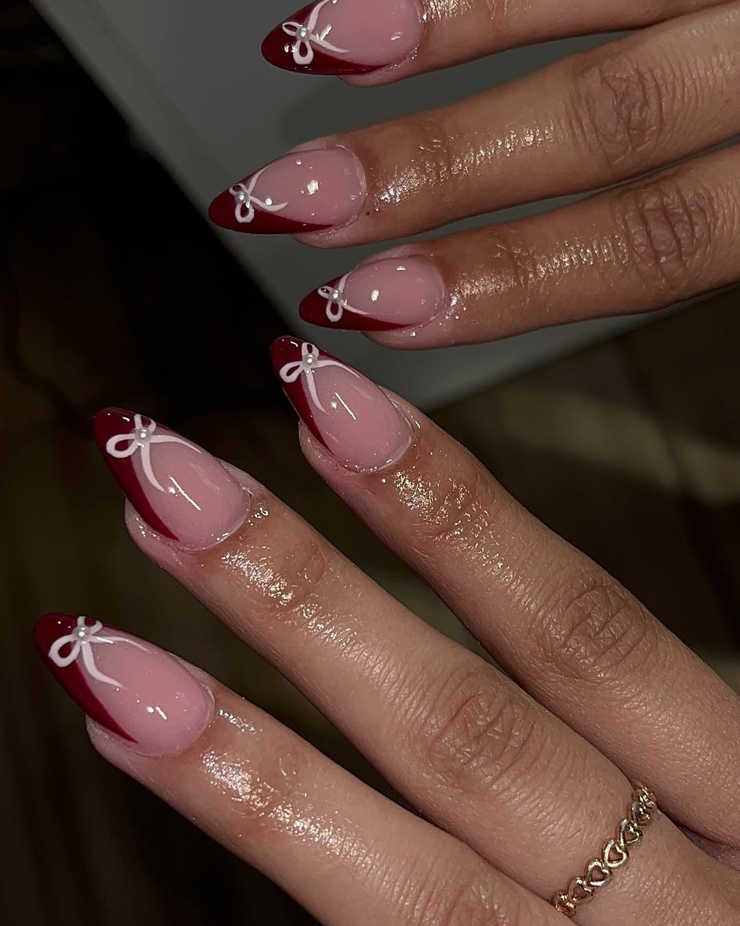 nail art unha amendoada