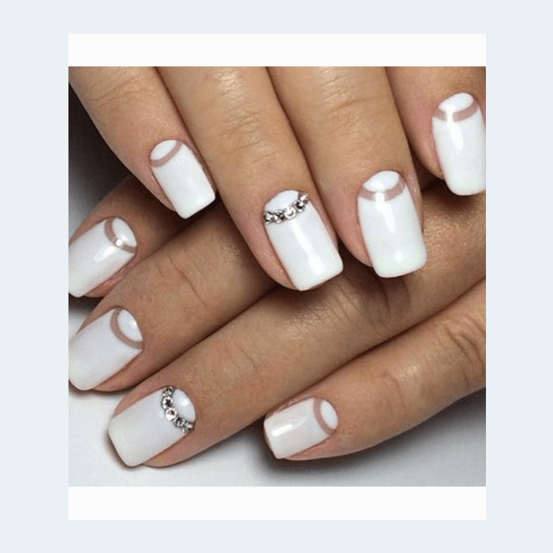 unhas decoradas minimalistas