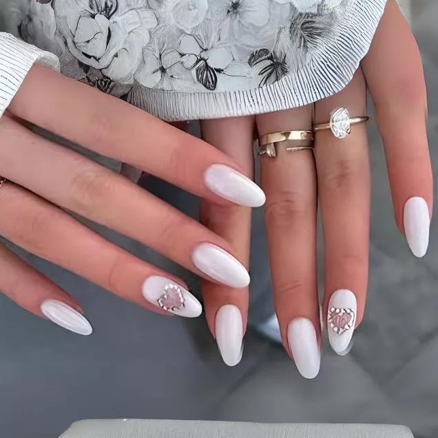 unhas francesinha acrílico