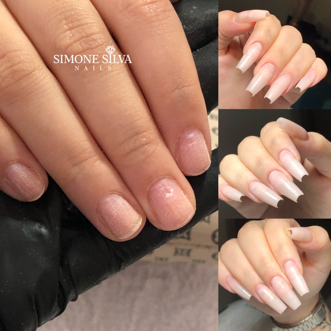 unha de gel bailarina decorada