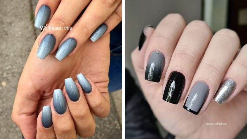 cores de esmalte gel cinza