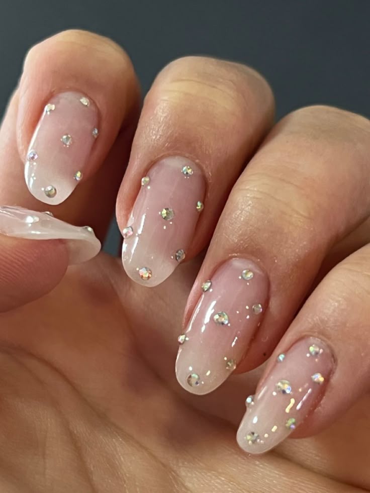 unha de gel com strass