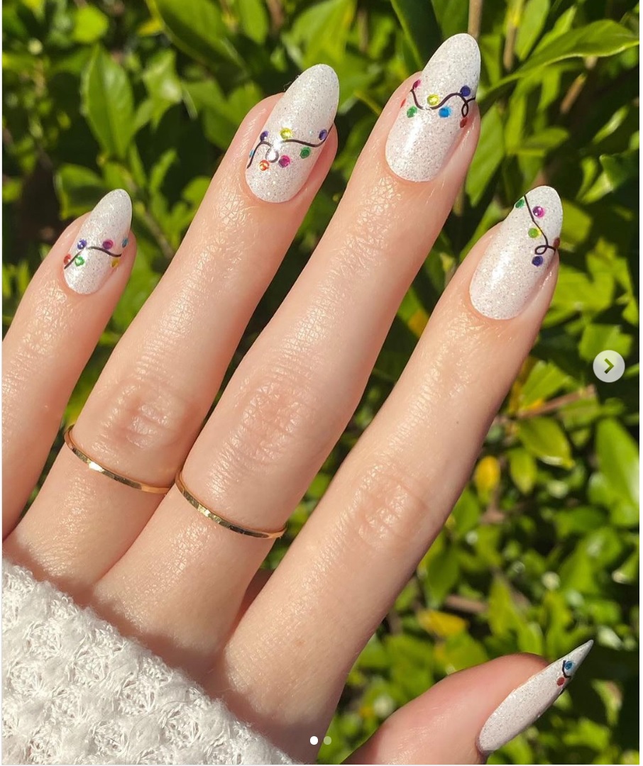 unhas de natal em gel passo a passo