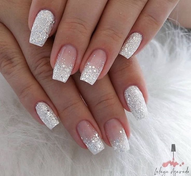 unha de gel para noiva simples
