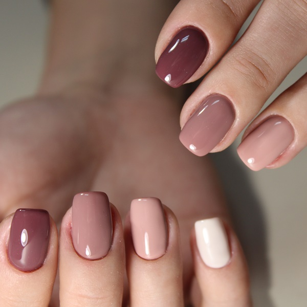 tendências de unhas marrons
