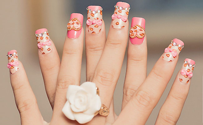decoração de unhas com relevo