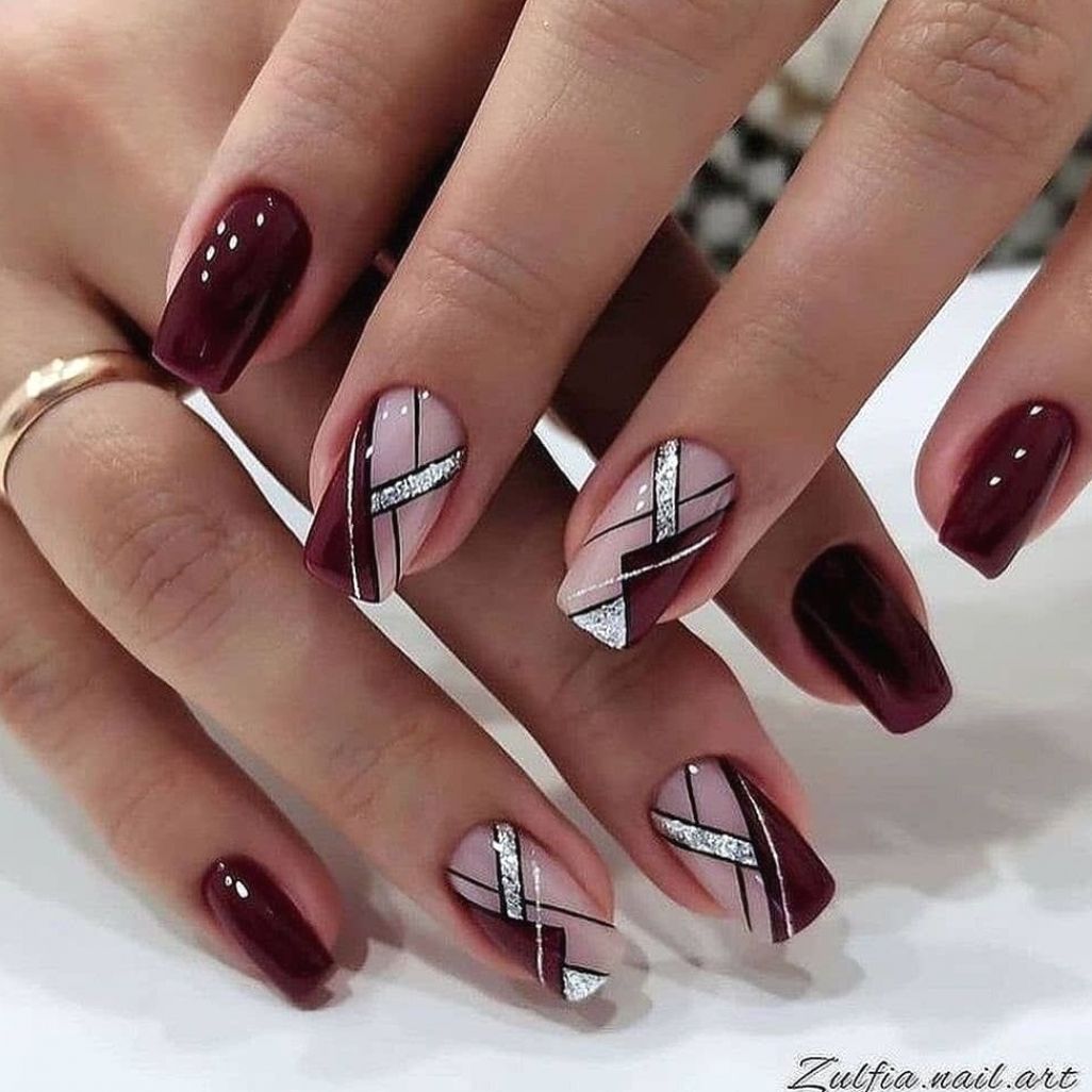 unha burgundy