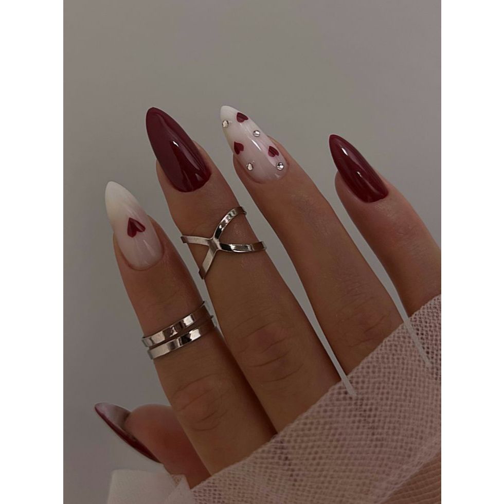 unha decorada marsala