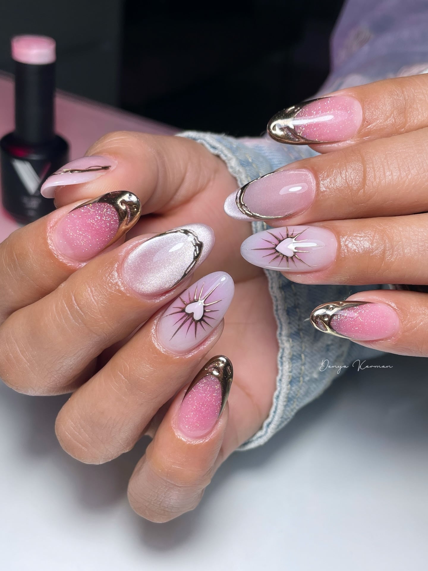 unhas glitter carnaval