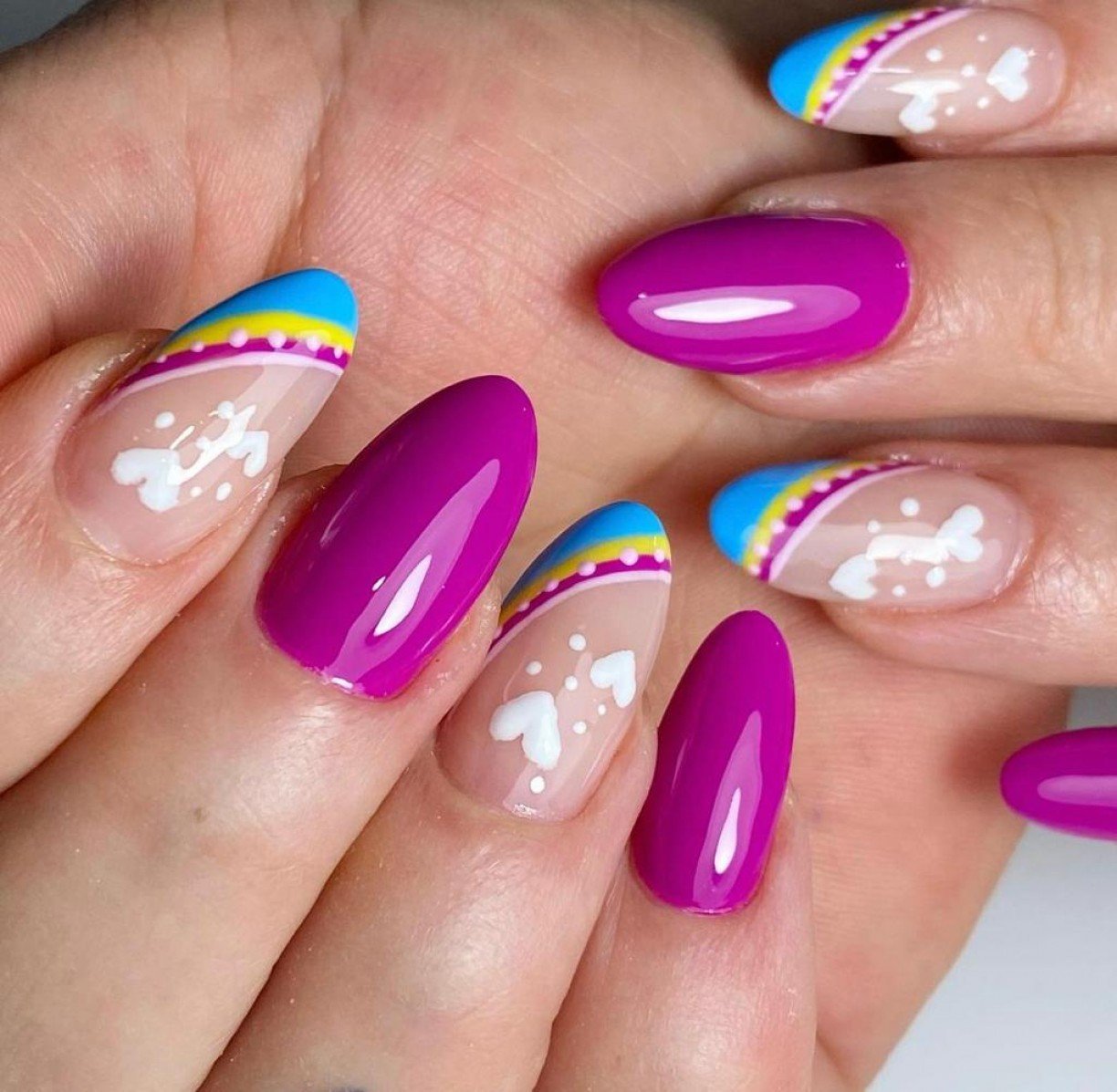 unhas glitter carnaval
