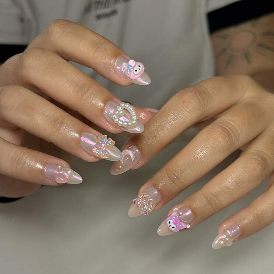 unha decorada com spider gel