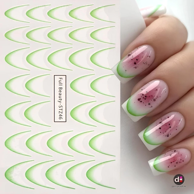 unha decorada verde militar