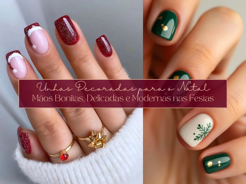 nail art natalina 2026