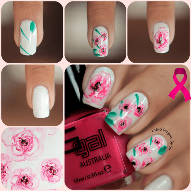 unha laço outubro rosa
