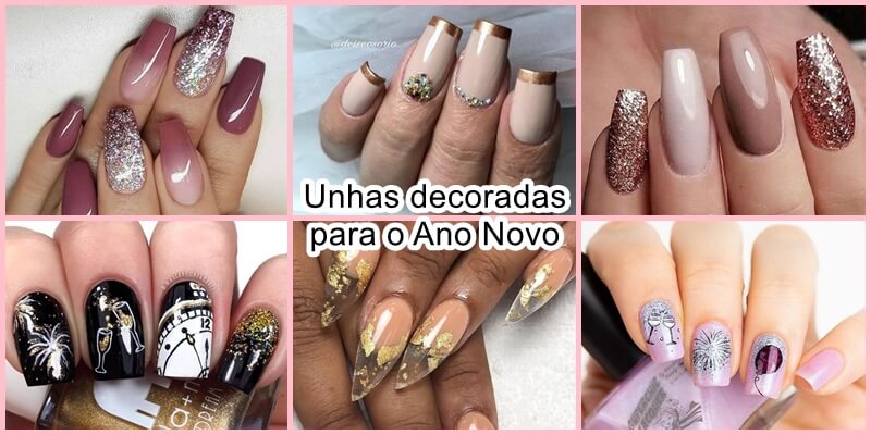 unhas minimalistas ano novo