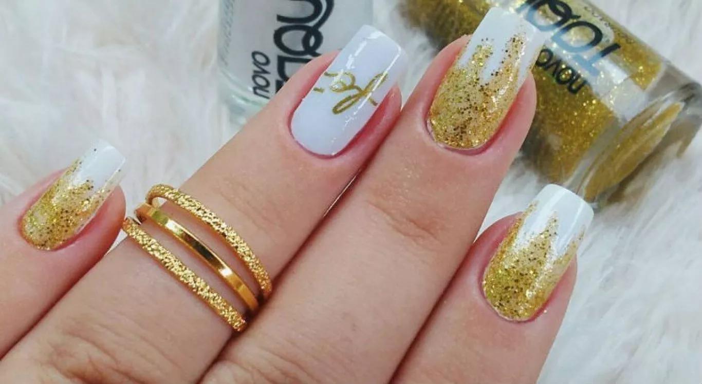 unhas elegantes réveillon
