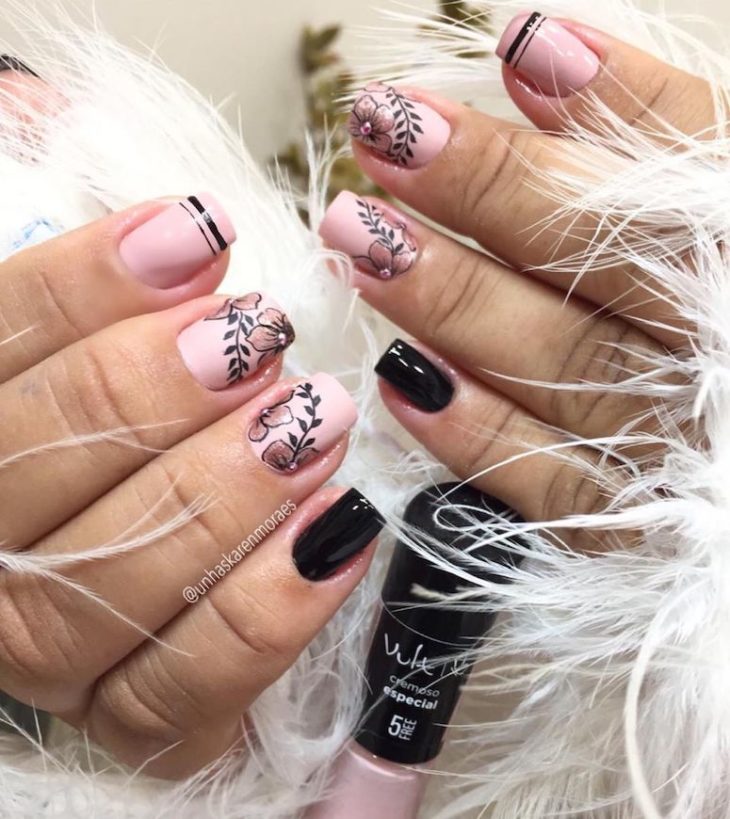 unhas francesinha curtas