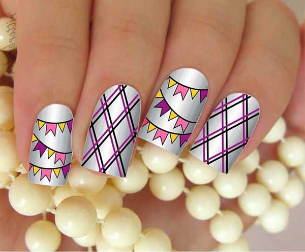 unhas temáticas juninas