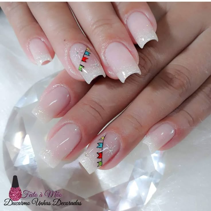 unhas xadrez junina