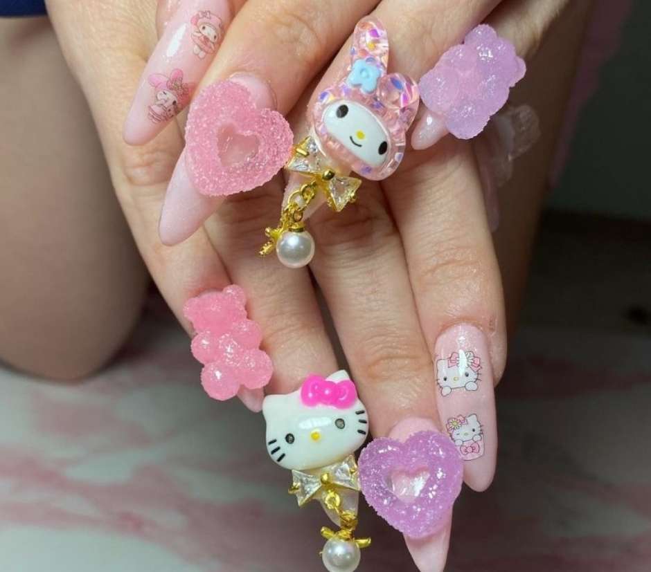 tendência unhas 2026 3d