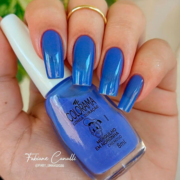 tendências nail art azul marinho