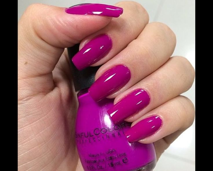 unha decorada rosa choque