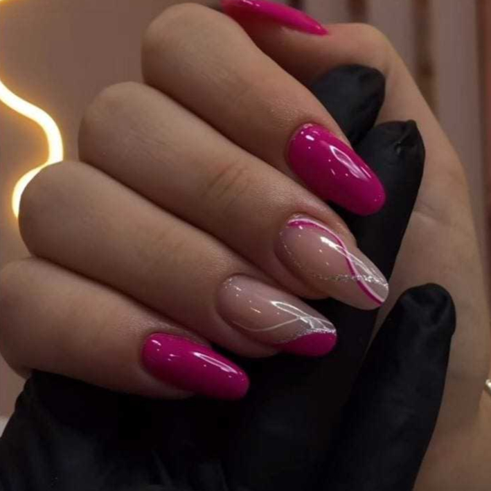 nail art fúcsia
